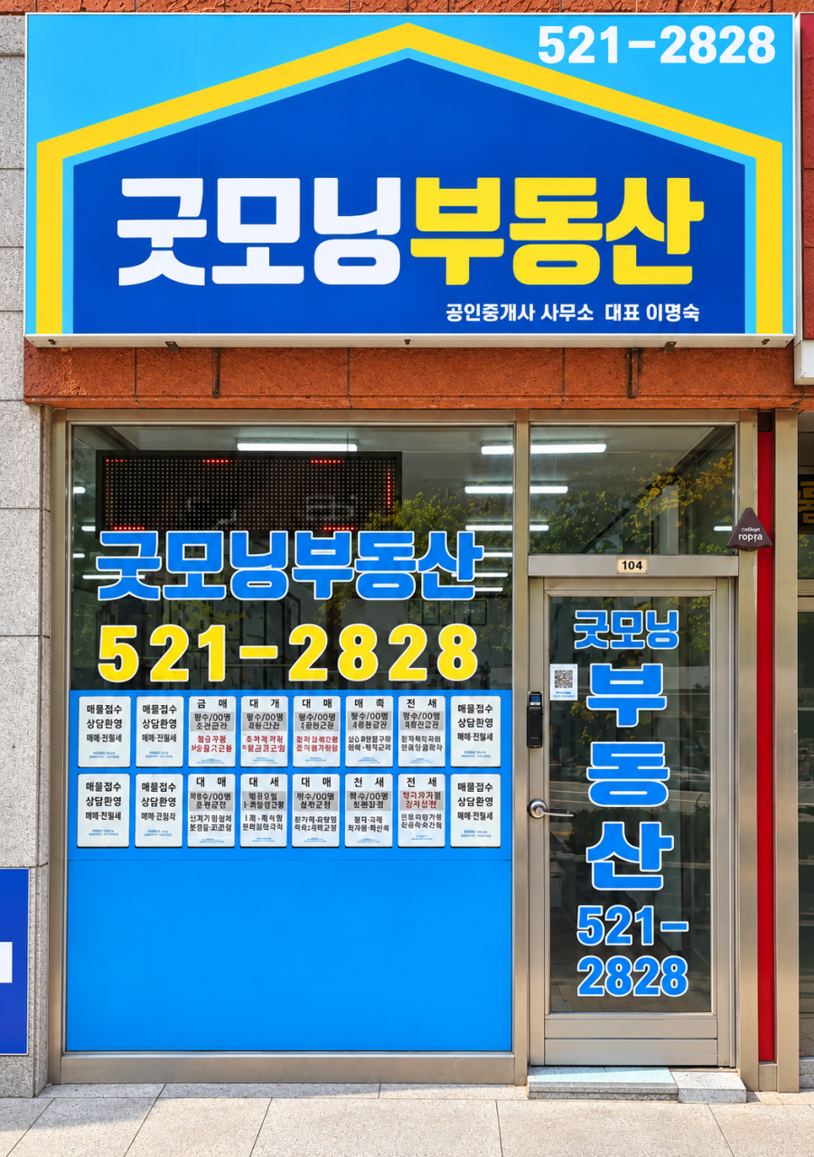 두산위브아파트 상가 104호 굿모닝부동산 외관
